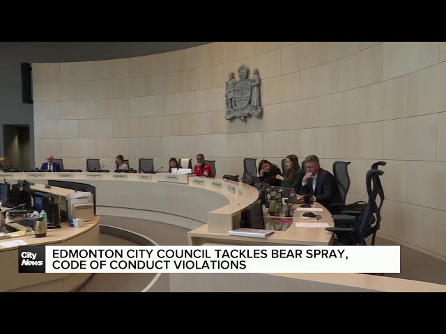 ⁣Edmonton city council tackles bear spray, code of conduct violations