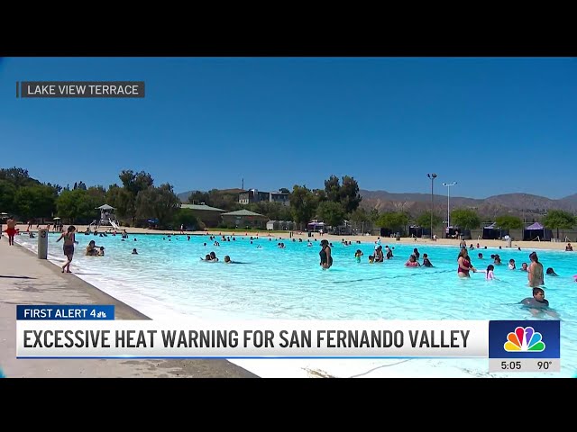 ⁣Excessive heat warning for the San Fernando Valley