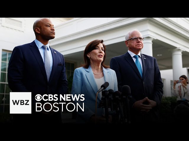⁣Some democratic governors say they're standing behind Biden after White House meeting