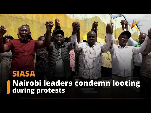 ⁣Nairobi leaders condemn looting, urge youthful protestors to halt violence