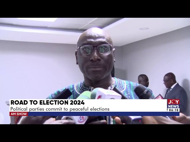 ⁣Road to Election 2024: Political parties commit to peaceful elections