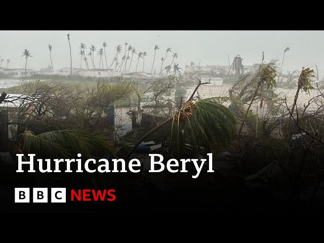 ⁣Hurricane Beryl batters Jamaica | BBC News