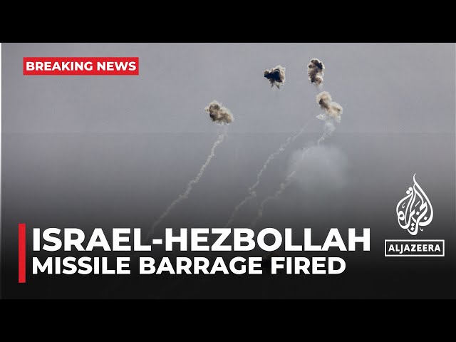 ⁣Hezbollah says it fired over 200 rockets towards Israel