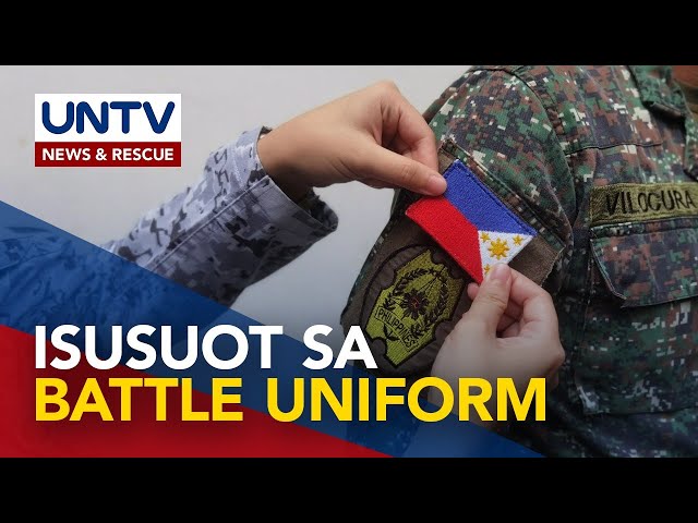 ⁣AFP, iniutos sa mga sundalo ang paglalagay ng PH flag patch sa battle uniform