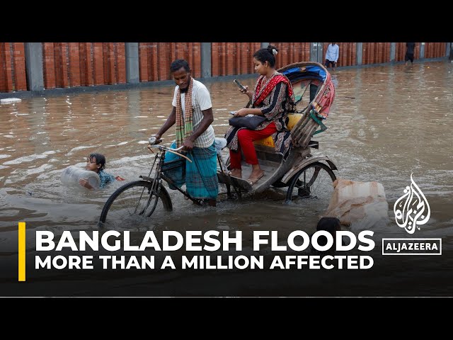 ⁣More than a million people affected by floods in northeastern Bangladesh