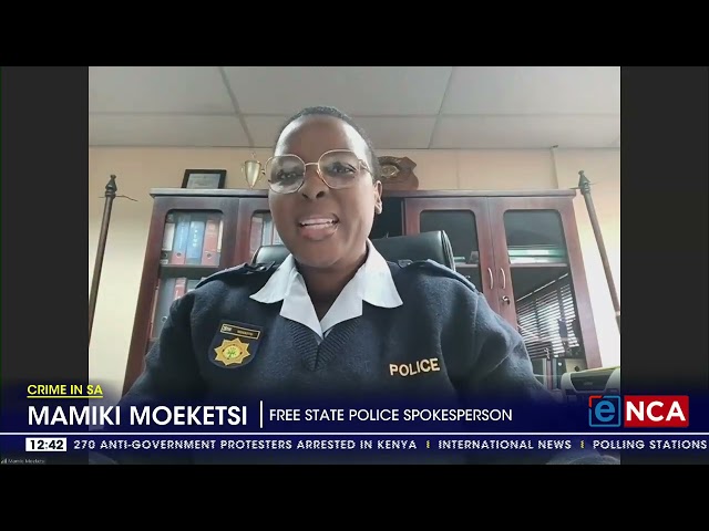 ⁣Free State police concerned by increase in rape cases