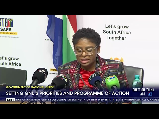 ⁣Govt of National Unity | Setting GNU's priorities and programme of action