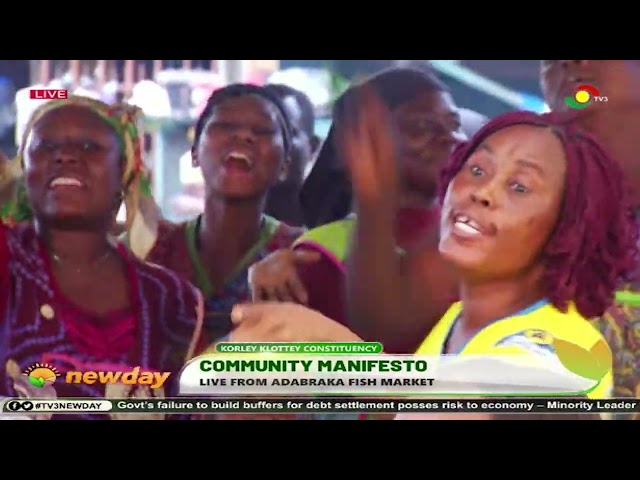 ⁣#TV3NewDay: Community Manifesto - Heated Debate at Adabraka Market