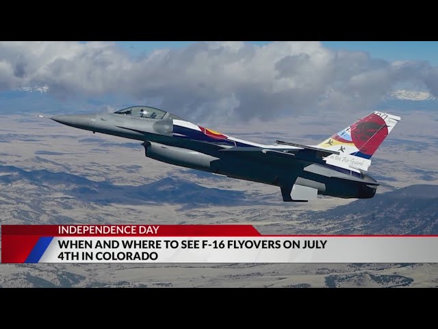 ⁣When and where to see F-16 flyovers on July 4th in Colorado