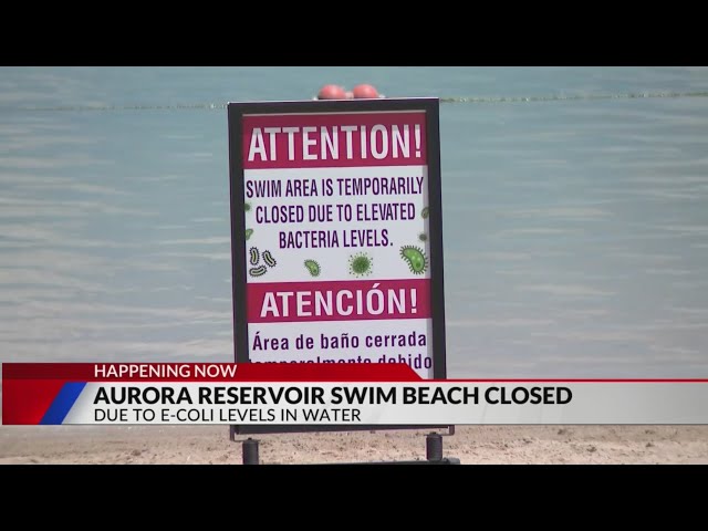 ⁣Aurora Reservoir swim area closed