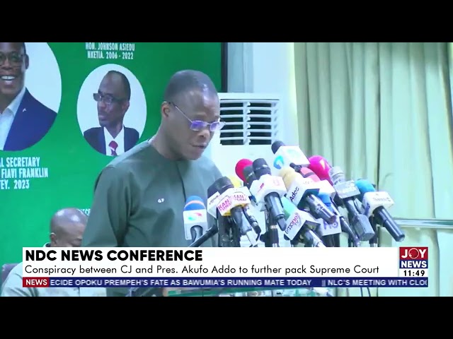 ⁣The NDC has become aware of a grand conspiracy hatched by Pres. Akufo-Addo and the CJ...
