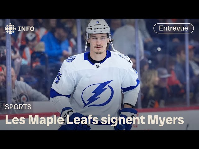 ⁣L’Acadien Philippe Myers signe pour une saison avec les Maple Leafs de Toronto