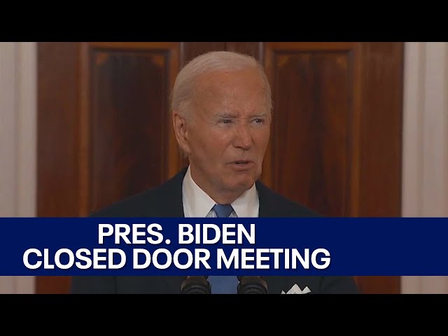 ⁣President Biden tells Democratic governors he's staying in race