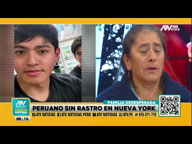 ⁣Familiares de peruano desaparecido en Nueva York piden ayuda a la embajada de Estados Unidos
