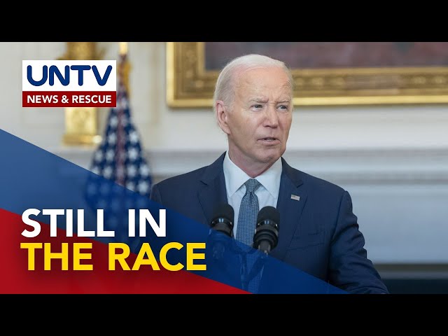 ⁣Biden dismisses rumors of withdrawal; vows to stay in presidential race