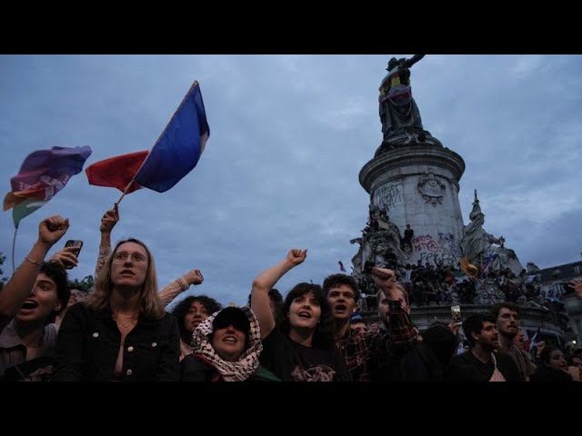 ⁣Des milliers de personnes à Paris manifestent contre le RN