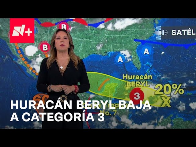 Huracán Beryl se acerca a Quintana Roo - Las Noticias