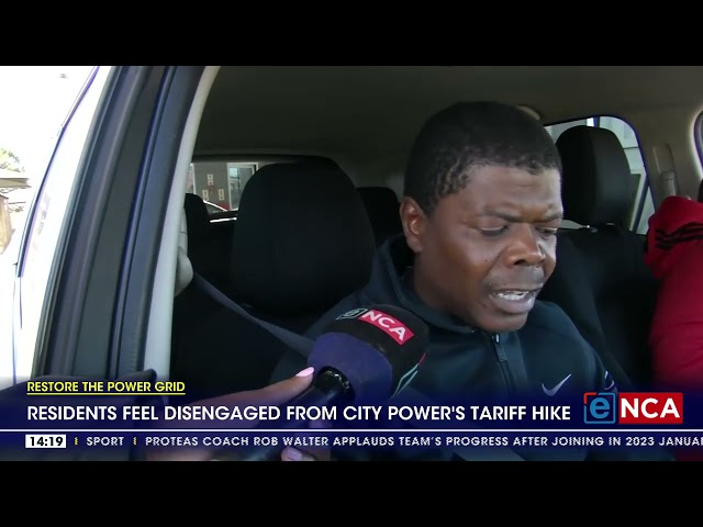 ⁣Residents feel disengaged from City Power's tariff hike
