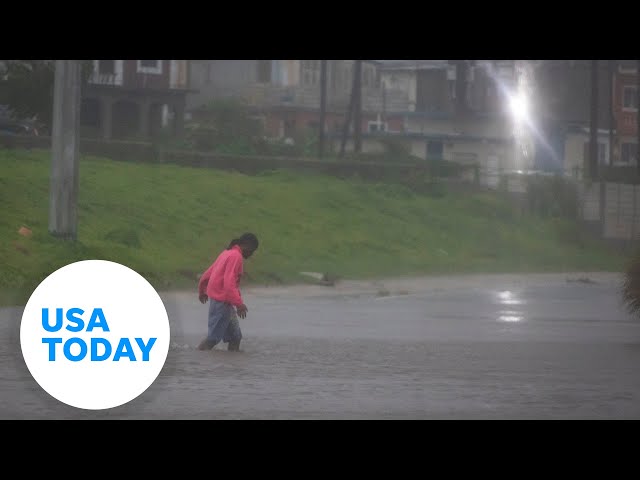 ⁣Hurricane Beryl slams Jamaica | USA TODAY