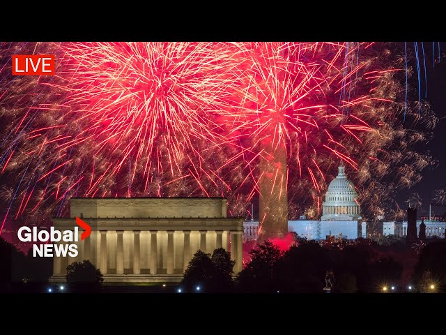 ⁣July 4th: Dazzling fireworks light up Washington, DC, for US Independence Day celebrations  | LIVE