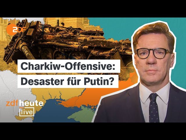 ⁣Ukraine-Erfolg bei Charkiw: Russlands Armee droht Umfassung | Militärexperte Lange bei ZDFheute live