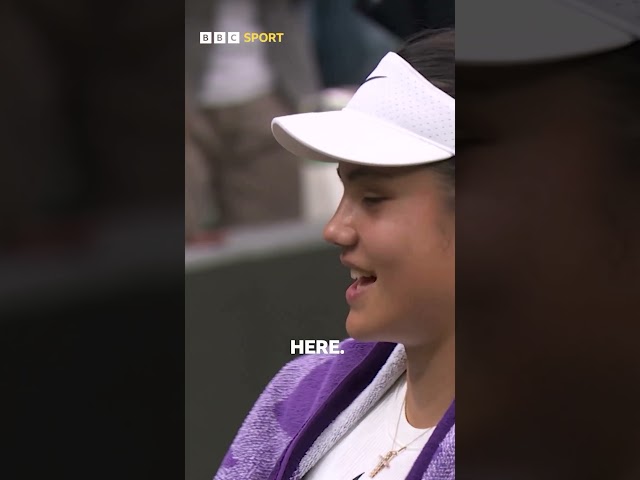 ⁣The Emma Raducanu fan club is out in force at Wimbledon 