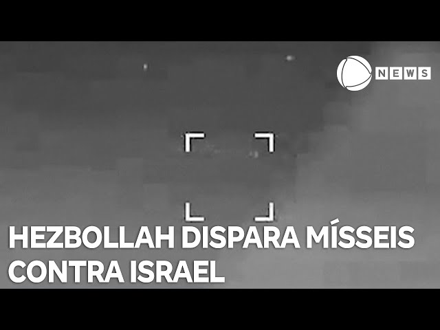 ⁣Hezbollah bombardeia Israel após morte de comandante