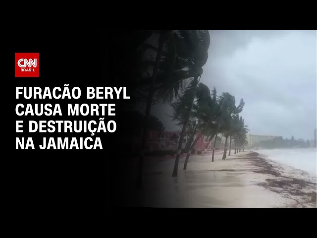 ⁣Furacão Beryl causa morte e destruição na Jamaica | CNN NOVO DIA