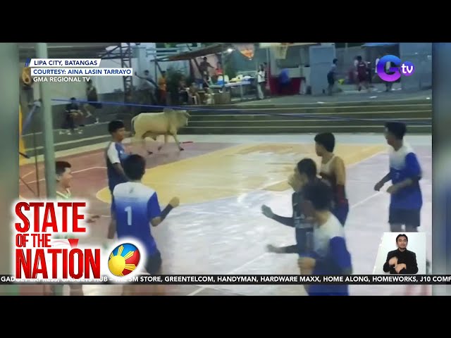 ⁣State of the Nation: (Part 3) Baka, biglang sumulpot sa volleyball game