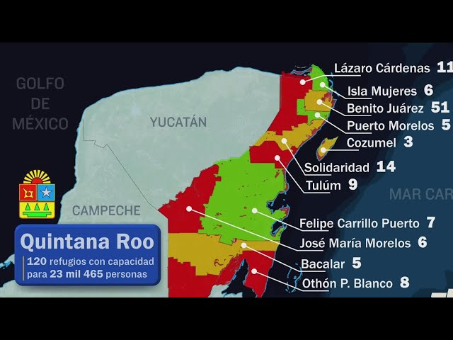 ⁣Instalan Refugios en Quintana Roo por Huracán Beryl: Aquí Puedes Ubicarlos