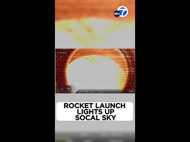 ⁣Firefly Aerospace launches rocket and lights up SoCal sky