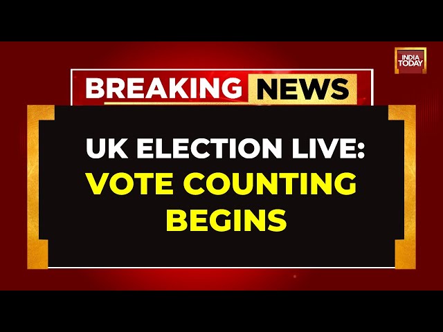 ⁣UK General Election 2024: Voting Ends, Counting Begins | Vote Counting At PM Sunak's Constituen
