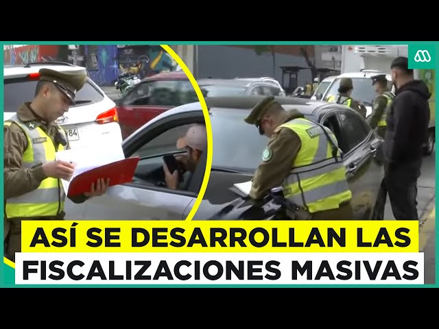 ⁣Fiscalización vehicular en Santiago: 20 autos son retirados por no cumplir con la documentación