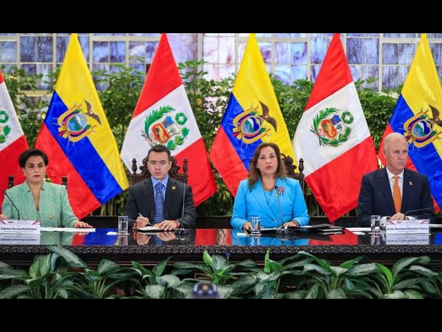 ⁣Dina Boluarte tras reunión con presidente de Ecuador: "Enfrentaremos la delincuencia organizada
