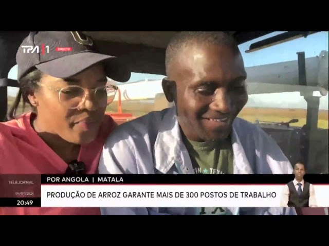 ⁣Por Angola - Matala: Canal irriga produções de Arroz na Huila