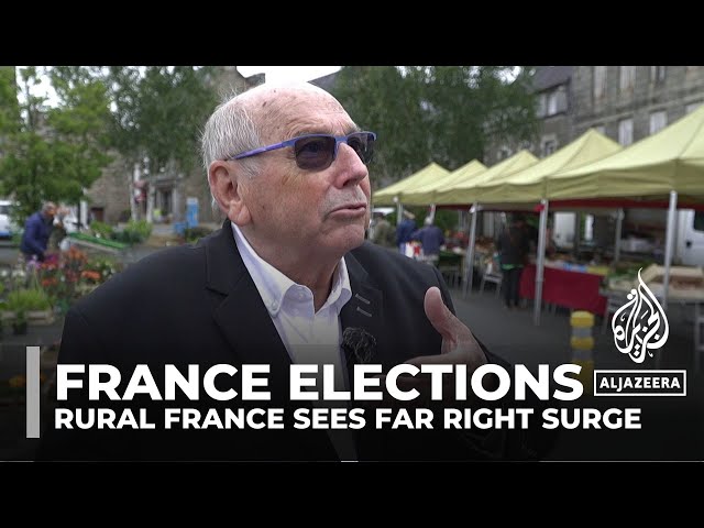 ⁣Rural France sees far right surge amid voter discontent and National Rally's rise
