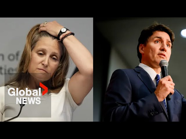 ⁣Freeland says Trudeau has “full support” of Liberal cabinet