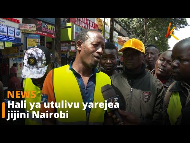 ⁣Hali ya utulivu imerejea jijini Nairobi baada ya wiki tatu za maandamano