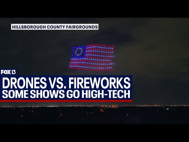 ⁣Fourth of July drone shows growing in popularity