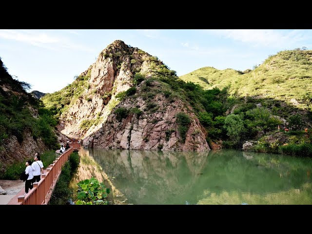 ⁣Live: Enjoy breathtaking view of Sanggan River Valley in north China