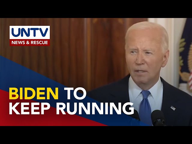 ⁣US Pres. Biden, nagsalita ukol sa naganap na debate; Tiniyak na itutuloy ang pagtakbo