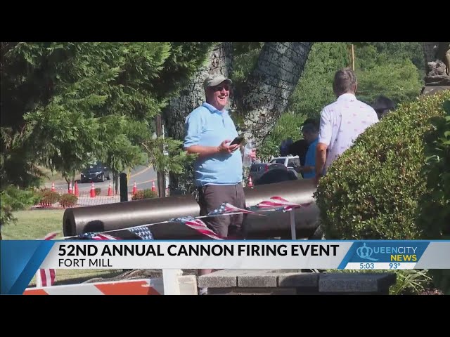 ⁣Fort Mill celebrates July Fourth with cannon firing