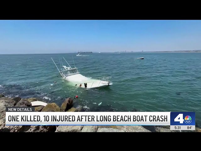⁣1 dead, 10 injured after boat crash at Long Beach jetty