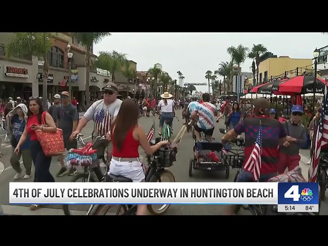 ⁣Fourth of July celebrations underway in Huntington Beach