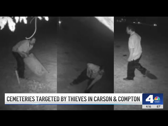 ⁣Cemeteries targeted by thieves in Carson and Compton