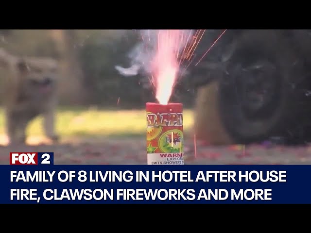 ⁣Family of 8 living in hotel after house fire, Clawson fireworks and more on the July 4 HD Show