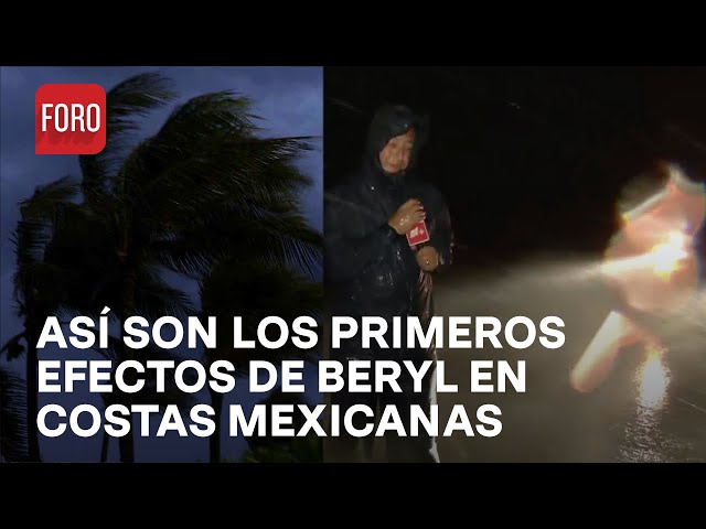 ⁣Huracán Beryl: Así se ven los primeros efectos del meteoro en Tulum, Quintana Roo - Las Noticias