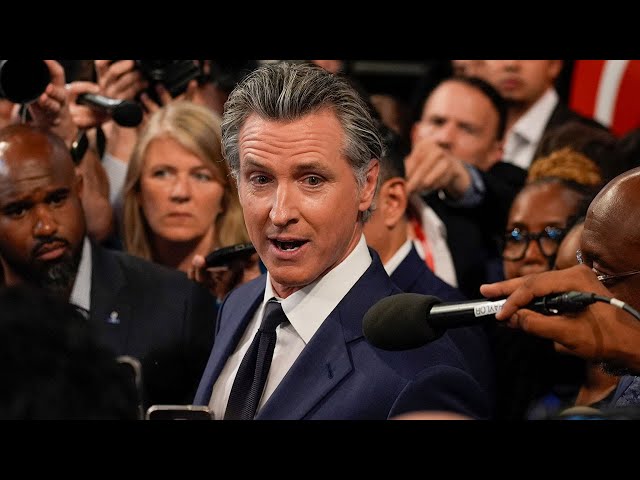 ⁣Newsom touts his support for Biden and sidesteps replacement talk