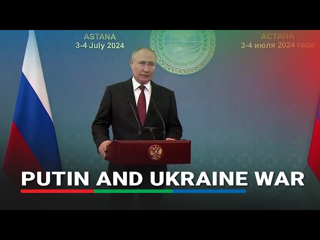 ⁣Putin says Russia is not in a position to declare a ceasefire in Ukraine