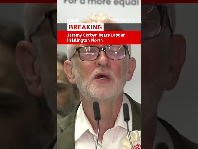 ⁣Former Labour leader Jeremy Corbyn has won his seat in Islington as an independent. #BBCNews